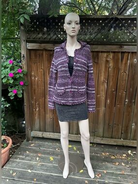 Vintage Faerie 🧚 Striped Knit Cardigan Jacket